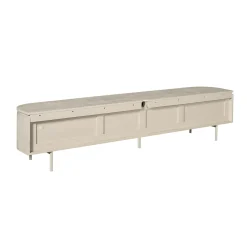Long meuble TV suspendu bois sable 240 cm AREZZO