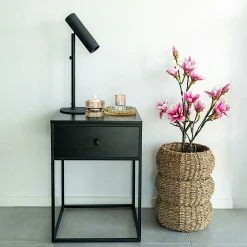 Magnolia artificiel rose en pot