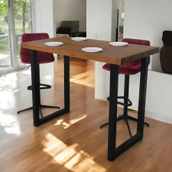 Mange-debout en bois de teck 140 cm CANADA