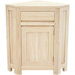 Meuble d'angle hévéa 88cm OLGA
