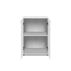 Meuble de rangement blanc 2 portes ALVA