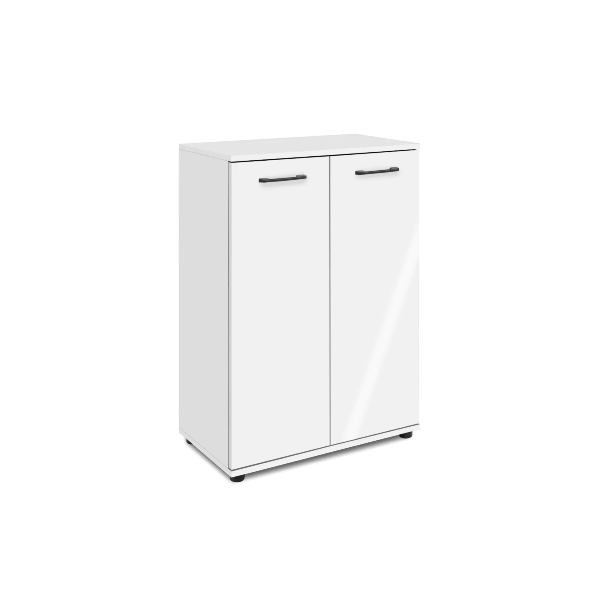 Meuble de rangement blanc 2 portes ALVA