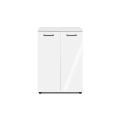 Meuble de rangement blanc 2 portes ALVA