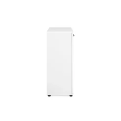 Meuble de rangement blanc 2 portes 1 tiroir ALVA