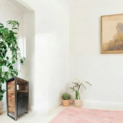 Meuble de rangement bois recyclé 1 porte 60x107 CARAVELLE