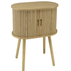 Meuble de rangement ovale en bois couleur naturelle CASTILLE