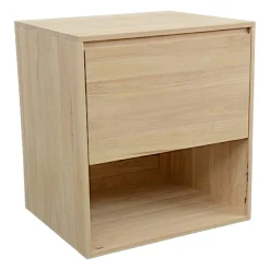 Meuble Hévéa 1 grand tiroir, 1 niche basse 60x50x65cm BALTIC