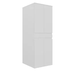 Meuble lave-linge sèche-linge blanc 4 portes IVA