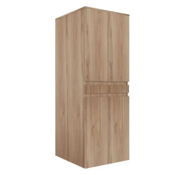 Meuble lave-linge sèche-linge décor chêne 4 portes IVA