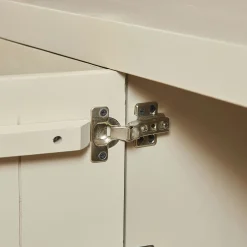 Meuble TV avec rangement bois sable 200 cm MONTARO