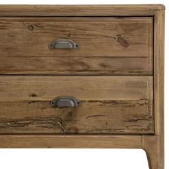 Meuble tv avec rangement en bois de pin recyclé DENVER