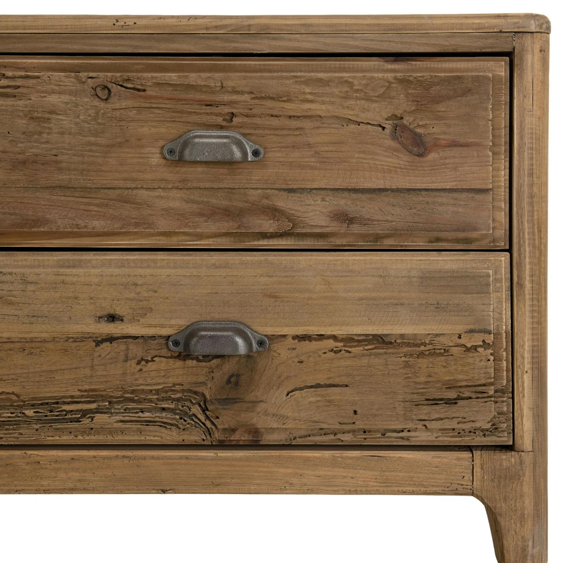 Meuble tv avec rangement en bois de pin recyclé DENVER