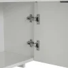 Meuble TV blanc 4 portes motif arches MARFA