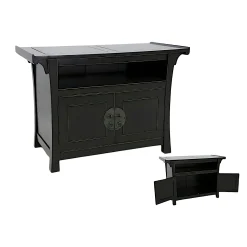 Meuble TV bois massif style colonial MAORI