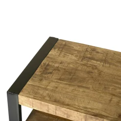 Meuble TV bois métal à double plateau KARGO