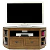 Meuble TV d'angle hévéa 120cm HELENA