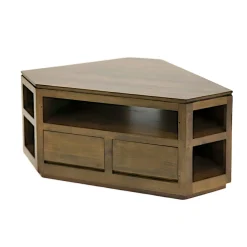 Meuble TV d'angle hévéa 120CM OLGA