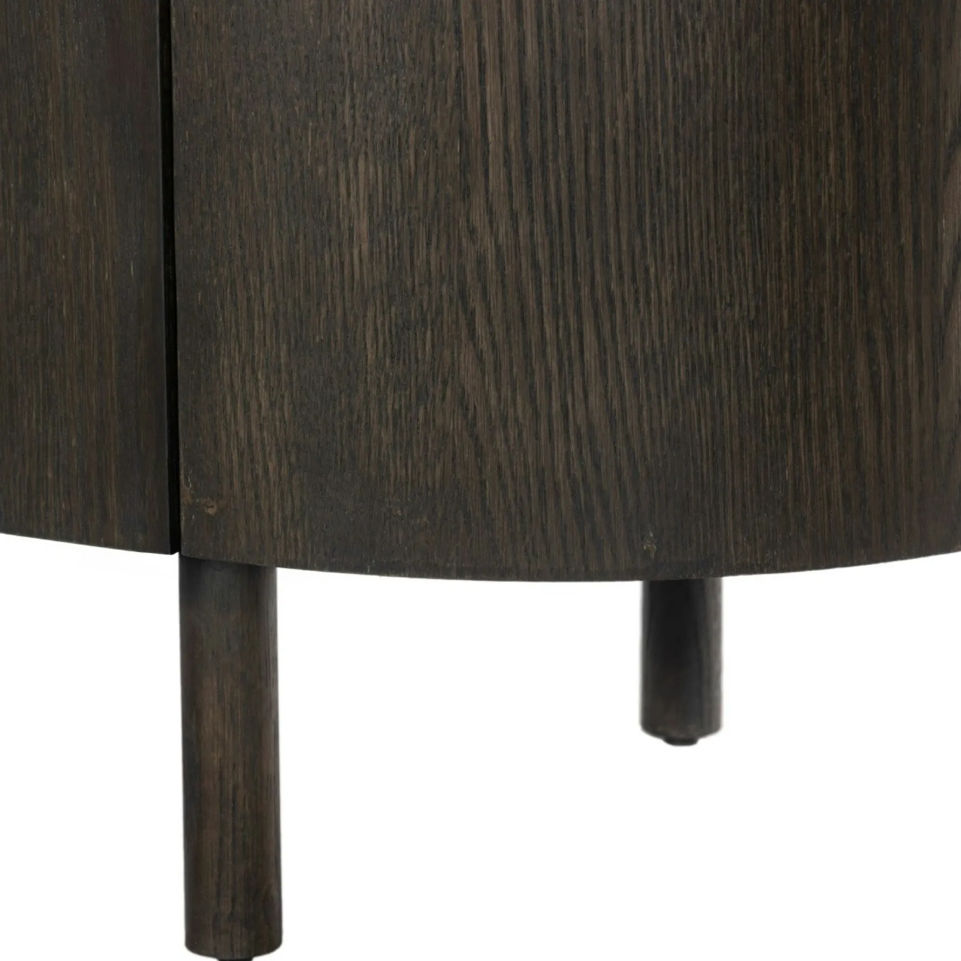 Meuble TV design en chêne brun 3 portes LOREN