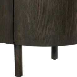 Meuble TV design en chêne brun 4 portes LOREN