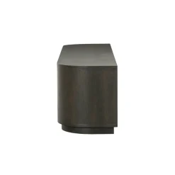 Meuble TV design en chêne brun 2 portes LOREN