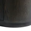 Meuble TV design en chêne brun 4 portes 220 cm LOREN