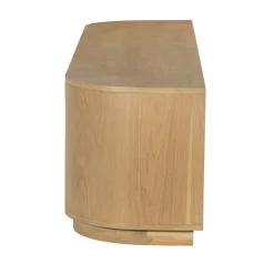 Meuble TV design en chêne clair 3 portes LOREN