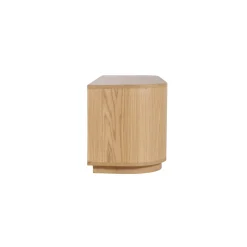 Meuble TV design en chêne clair 2 portes LOREN