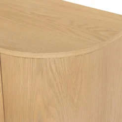Meuble TV design en chêne clair 2 portes LOREN
