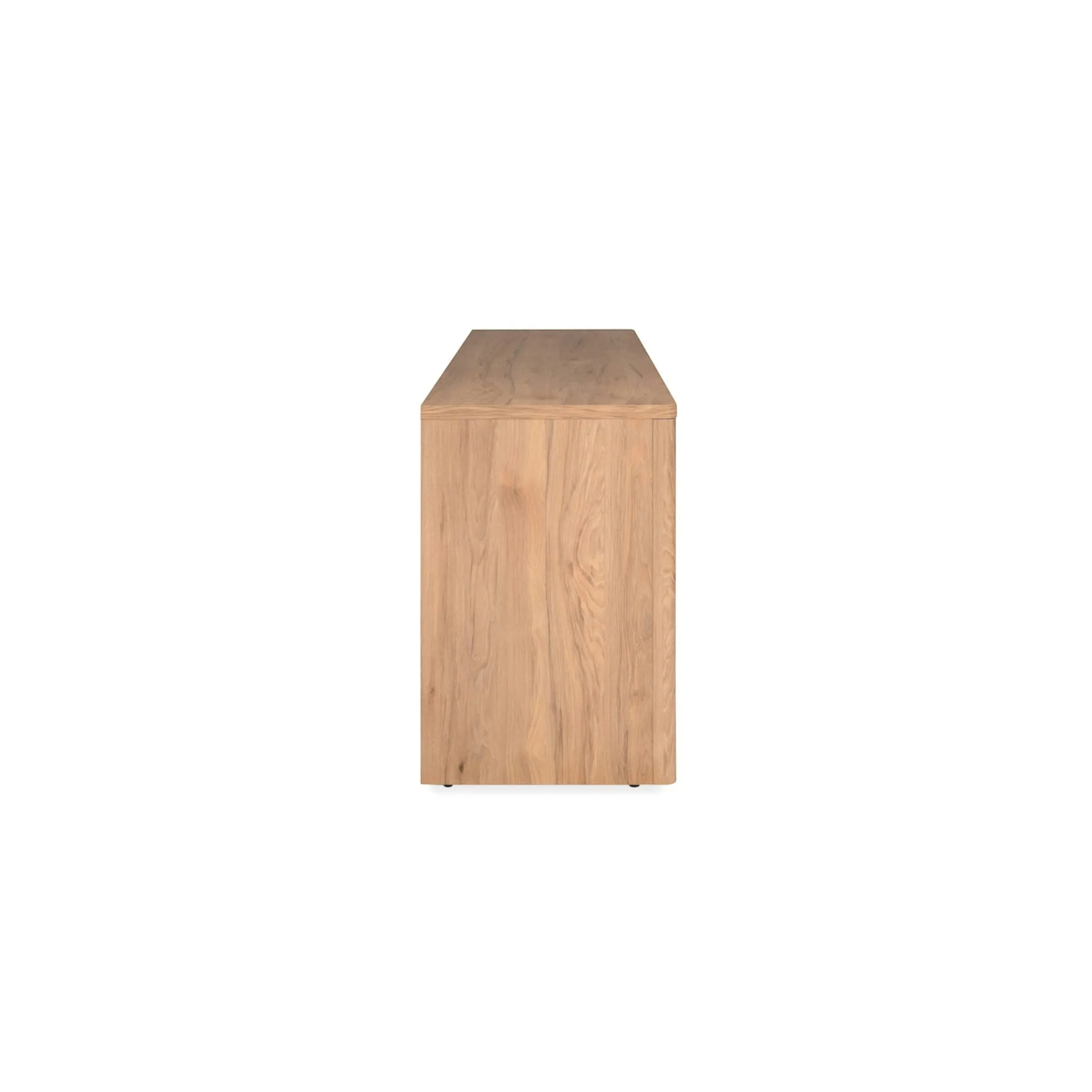 Meuble TV effet bois 2 portes 1 tiroir ALVA