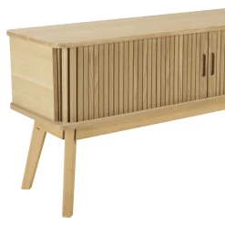 Meuble TV en bois couleur naturelle CASTILLE