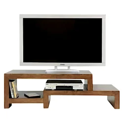 Meuble TV hévéa 130cm OLGA