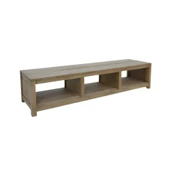 Meuble TV hévéa 3 niches 162cm GALA