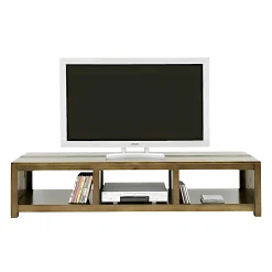 Meuble TV hévéa 3 niches 162cm GALA