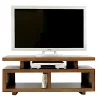 Meuble TV hévéa 2 niches 120cm HELENA