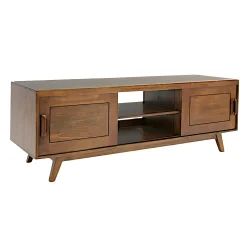 Meuble TV hévéa 2 portes 143cm SIXTIES