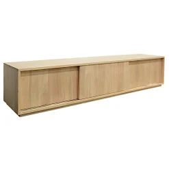 Meuble TV Hévéa 3 portes coulissantes 200x45x45cm BALTIC
