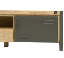 Meuble TV industriel bois métal boulons BROOKLYN