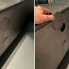 Meuble tv long en métal et verre ROADIES