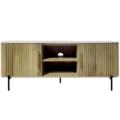 Meuble tv marbre et bois MASSA