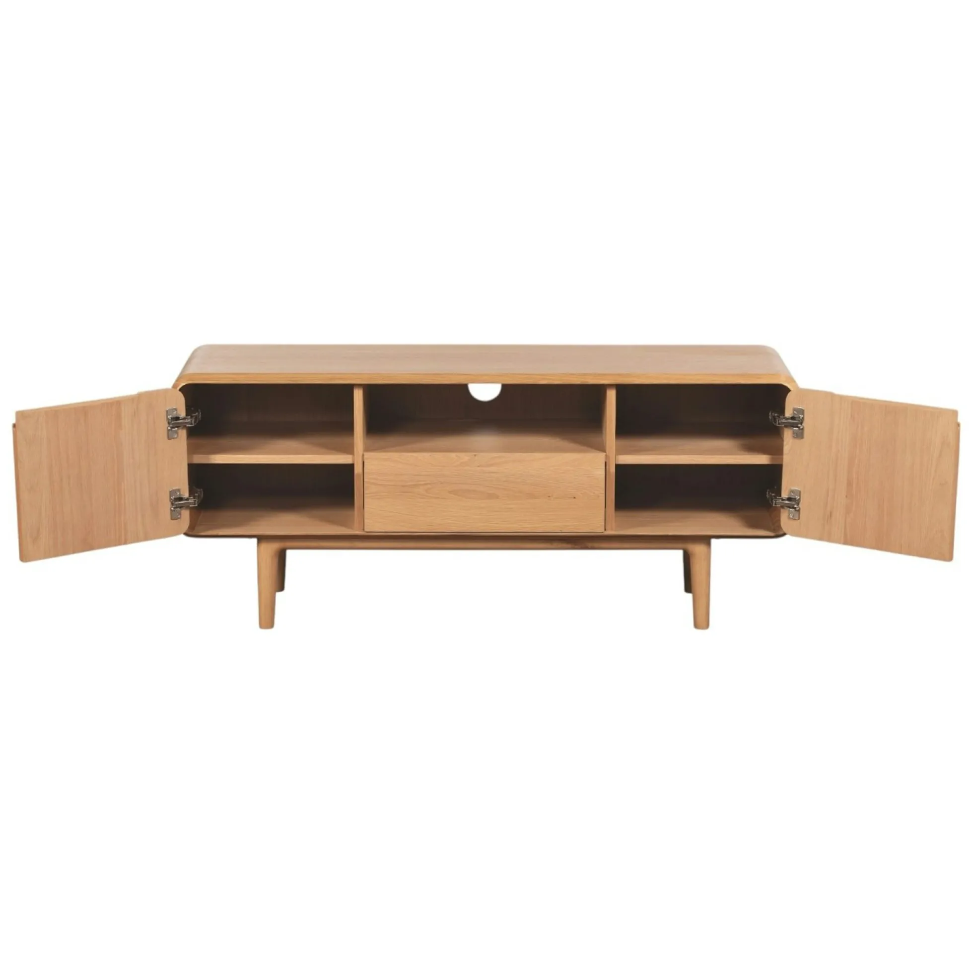 Meuble tv moderne en chêne clair DERBY