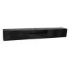 Meuble TV noir suspendu en bois avec rangement 280 cm ALVERA