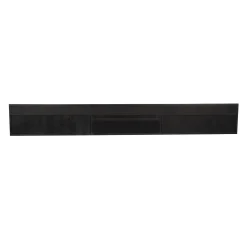 Meuble TV noir suspendu en bois avec rangement 280 cm ALVERA
