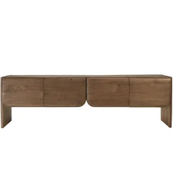 Meuble TV 4 portes en bois de mindi ARCUS