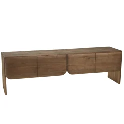 Meuble TV 4 portes en bois de mindi ARCUS