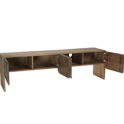 Meuble TV 4 portes en bois de mindi ARCUS