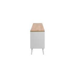 Meuble TV scandinave 2 portes 2 tiroirs ALVA