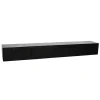 Meuble TV suspendu bois noir 4 portes rainurées 240 cm CORTINA