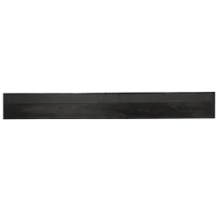 Meuble TV suspendu bois noir 4 portes rainurées 240 cm CORTINA