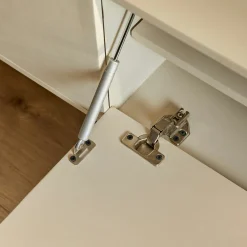 Meuble TV suspendu bois sable 3 portes JUNO