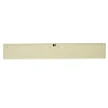 Meuble TV suspendu bois sable 4 portes rainurées 240 cm CORTINA